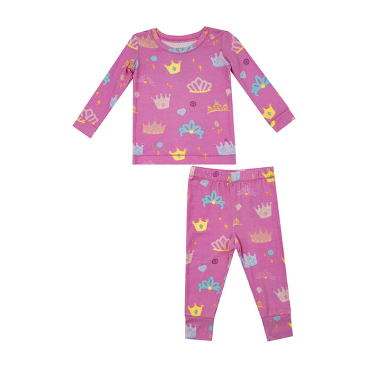 L/S Loungewear Set- Princess Crowns