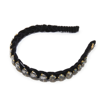 Jet Graduated Crystal Headband