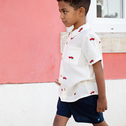 Boys Jack Shirt- Vintage Car
