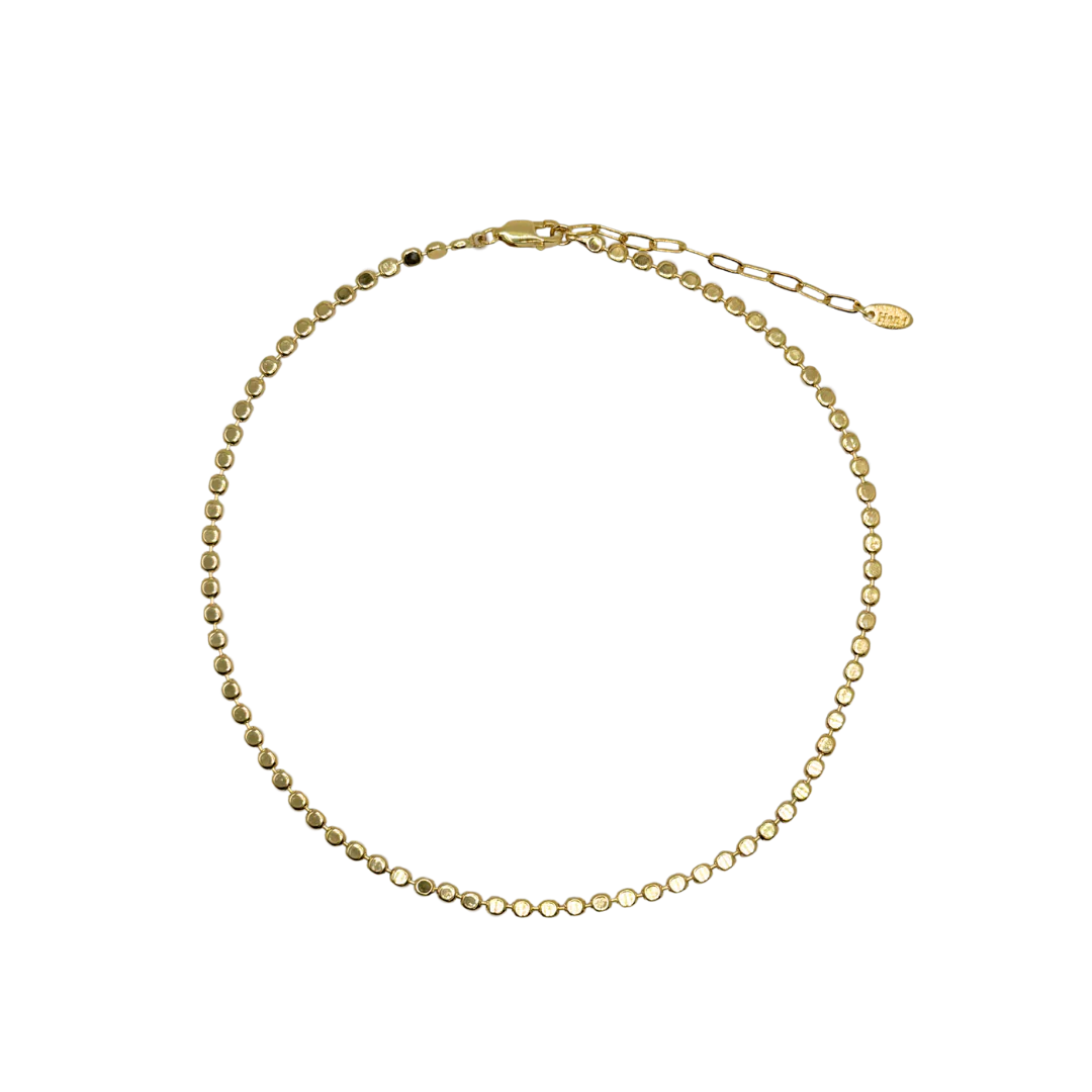 18k Gold Dot Waterproof Choker Necklace
