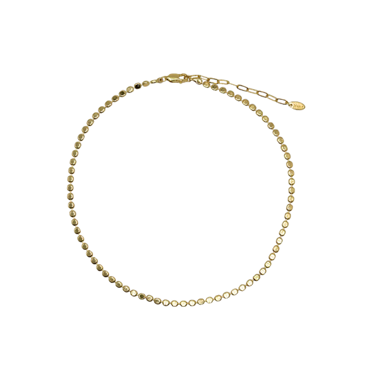 18k Gold Dot Waterproof Choker Necklace