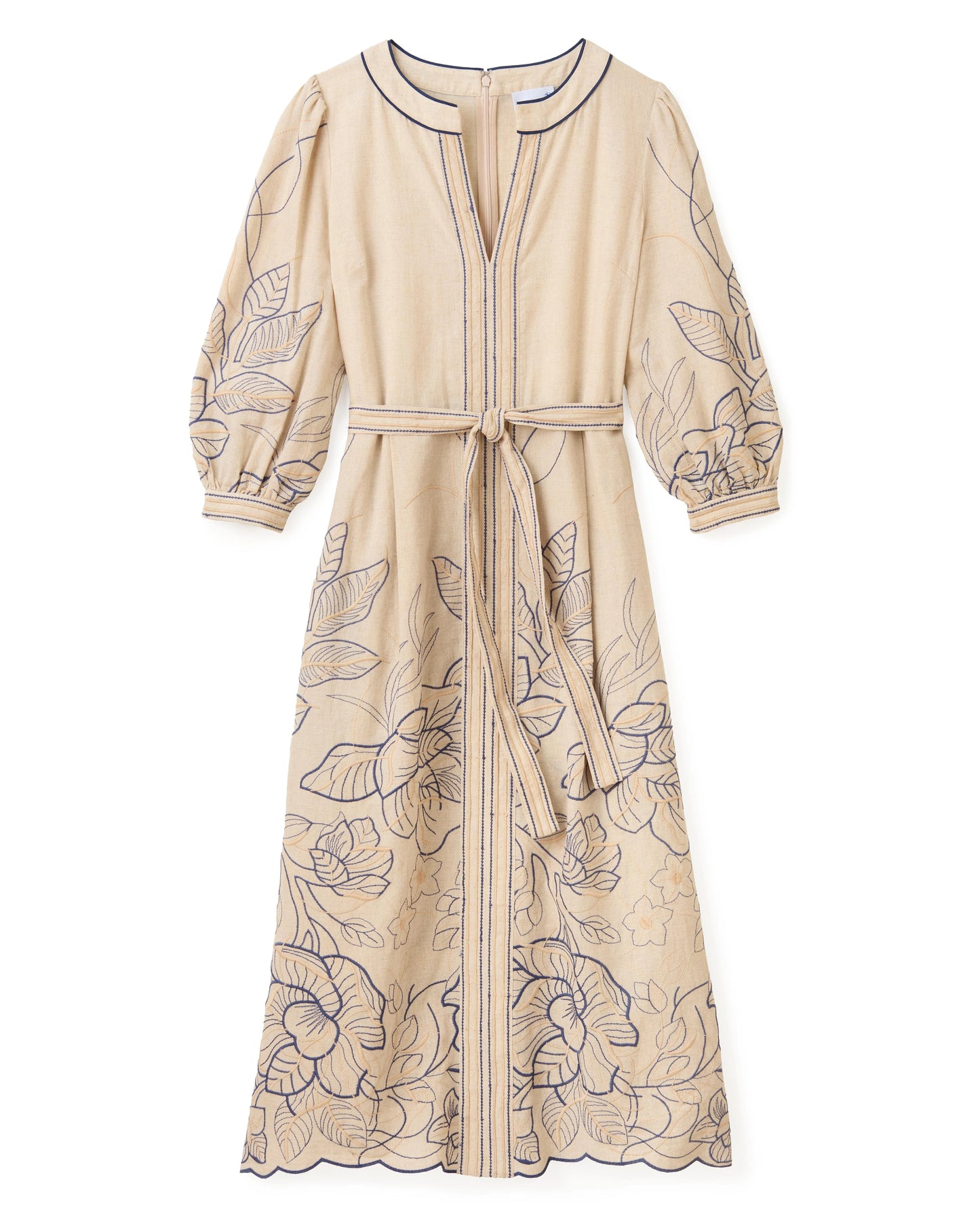 Sandy Midi Dress- Natural Linen