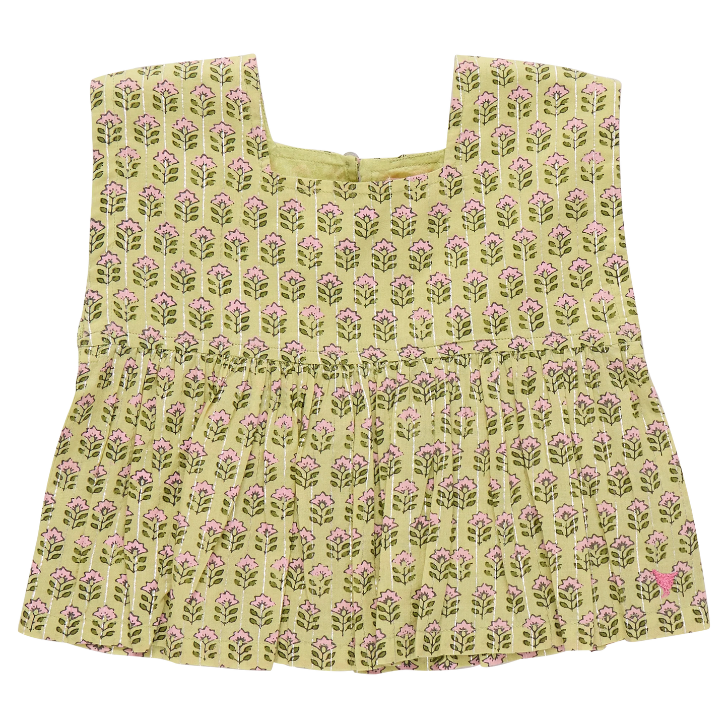 Girls Kamari Prairie Block Top
