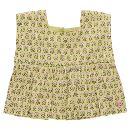 Girls Kamari Prairie Block Top