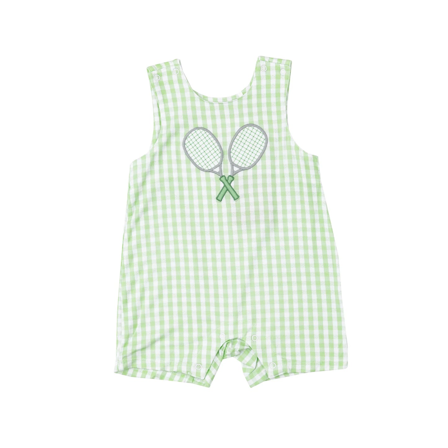 SLEEVELESS JON JON- MINI GINGHAM GREEN