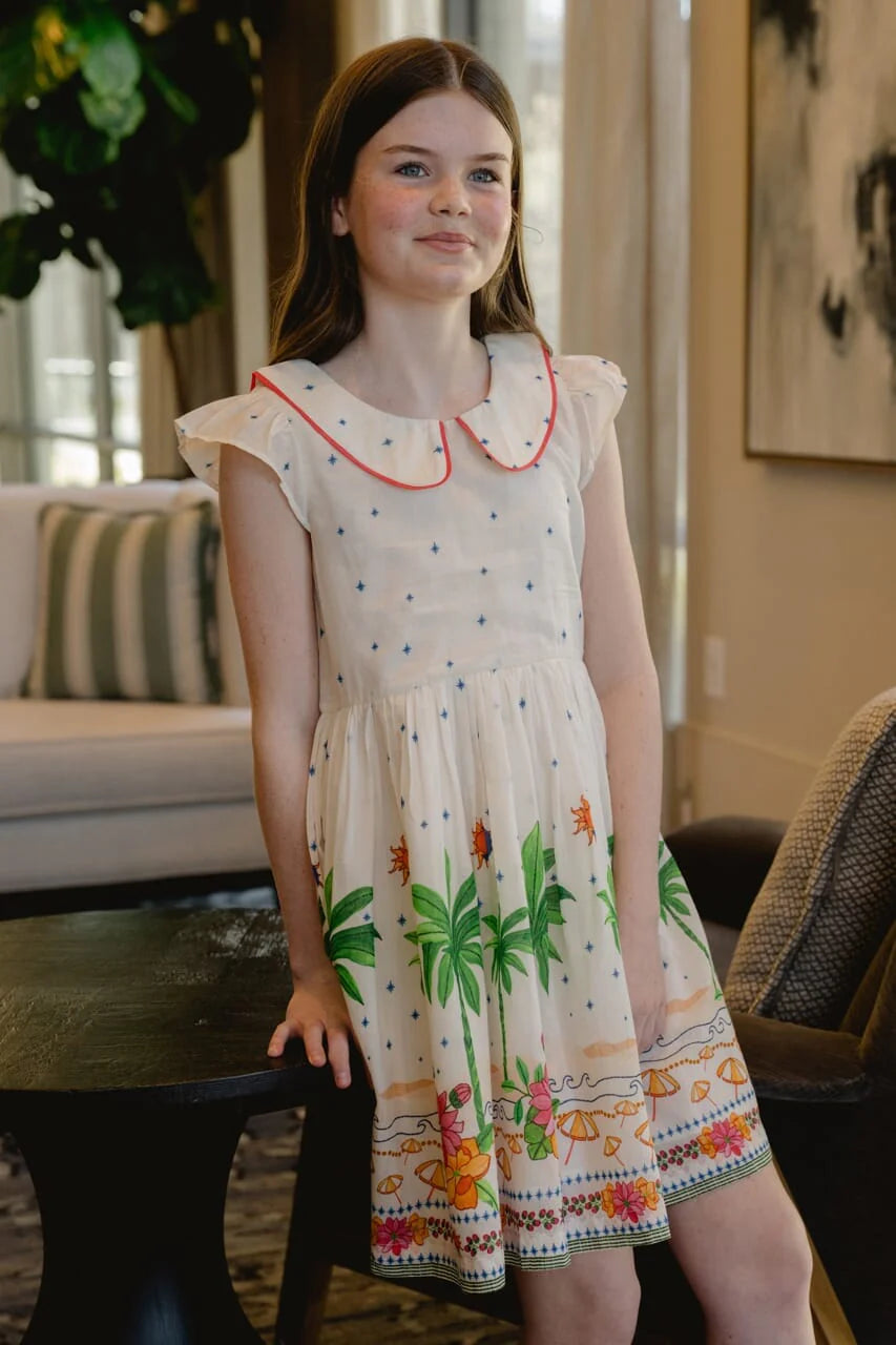 Girls Annabel Dress- Cream