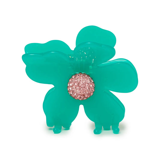Turquoise Sea Lily Claw Clip