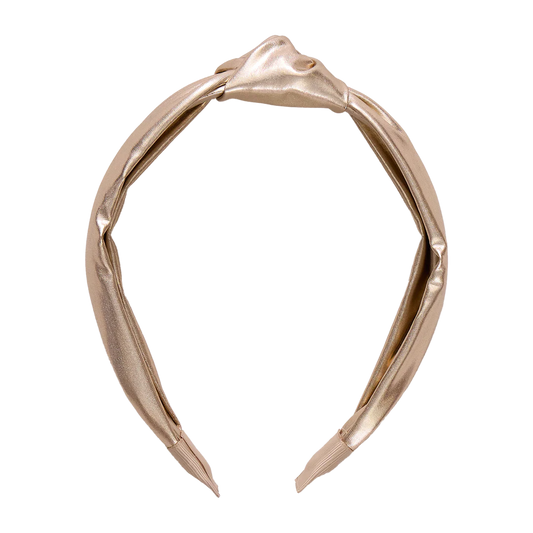 Lamé Holly Headband- Gold