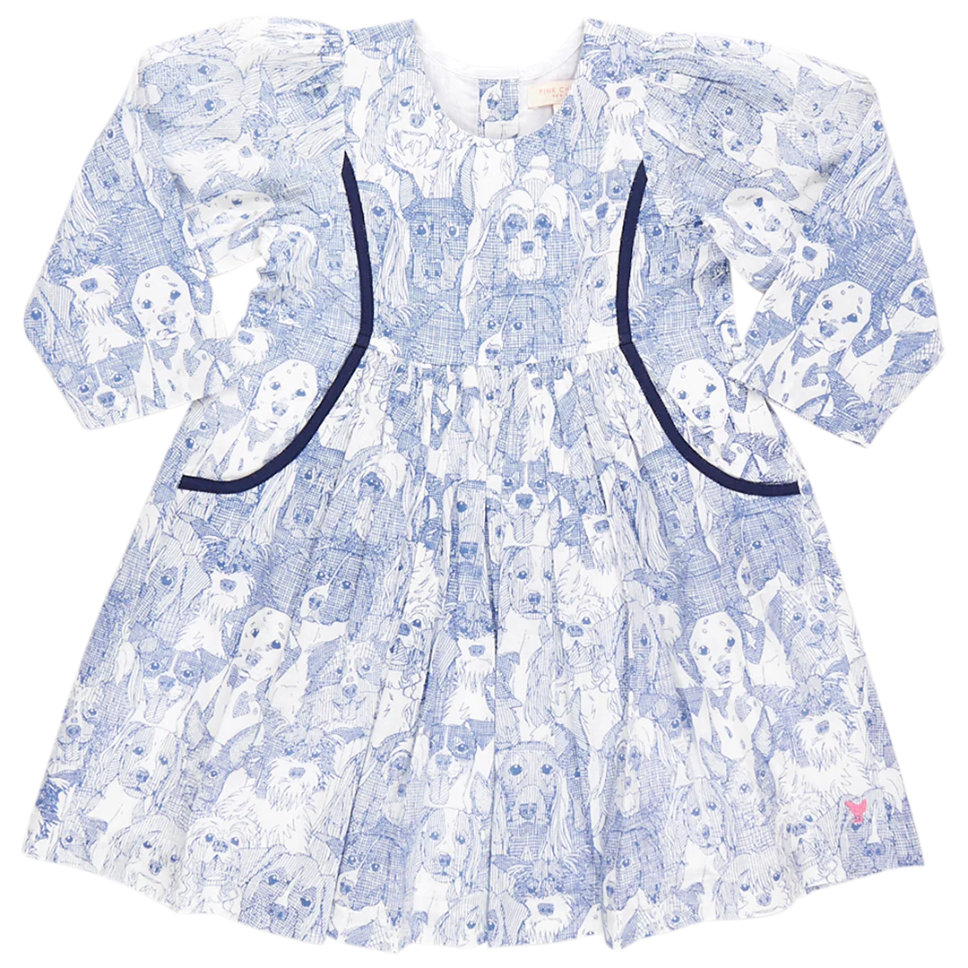 Girls Eden Dress- Dogs A Plenty