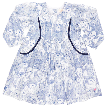 Girls Eden Dress- Dogs A Plenty