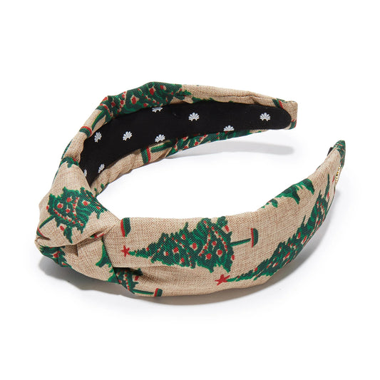 Vintage Pine Evergreen Woven Knotted Headband