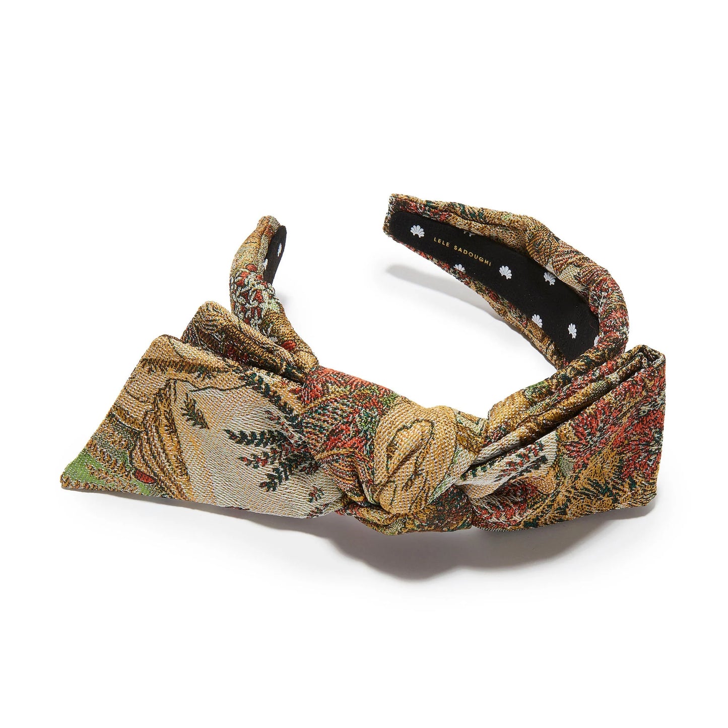 Autumn Floral Holly Jacquard Headband