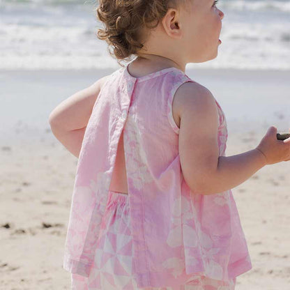 Baby Girls Jaipur 2-Piece Set- Pink Floral Bouquet