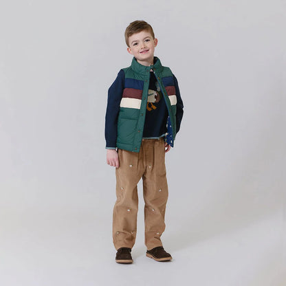 Boy Jackson Pant- Mallard Embroidery