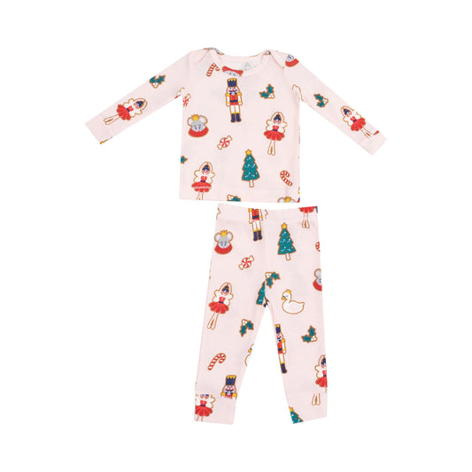 Loungewear Set- Pink Sugar Plum Fairy Xmas Cookie