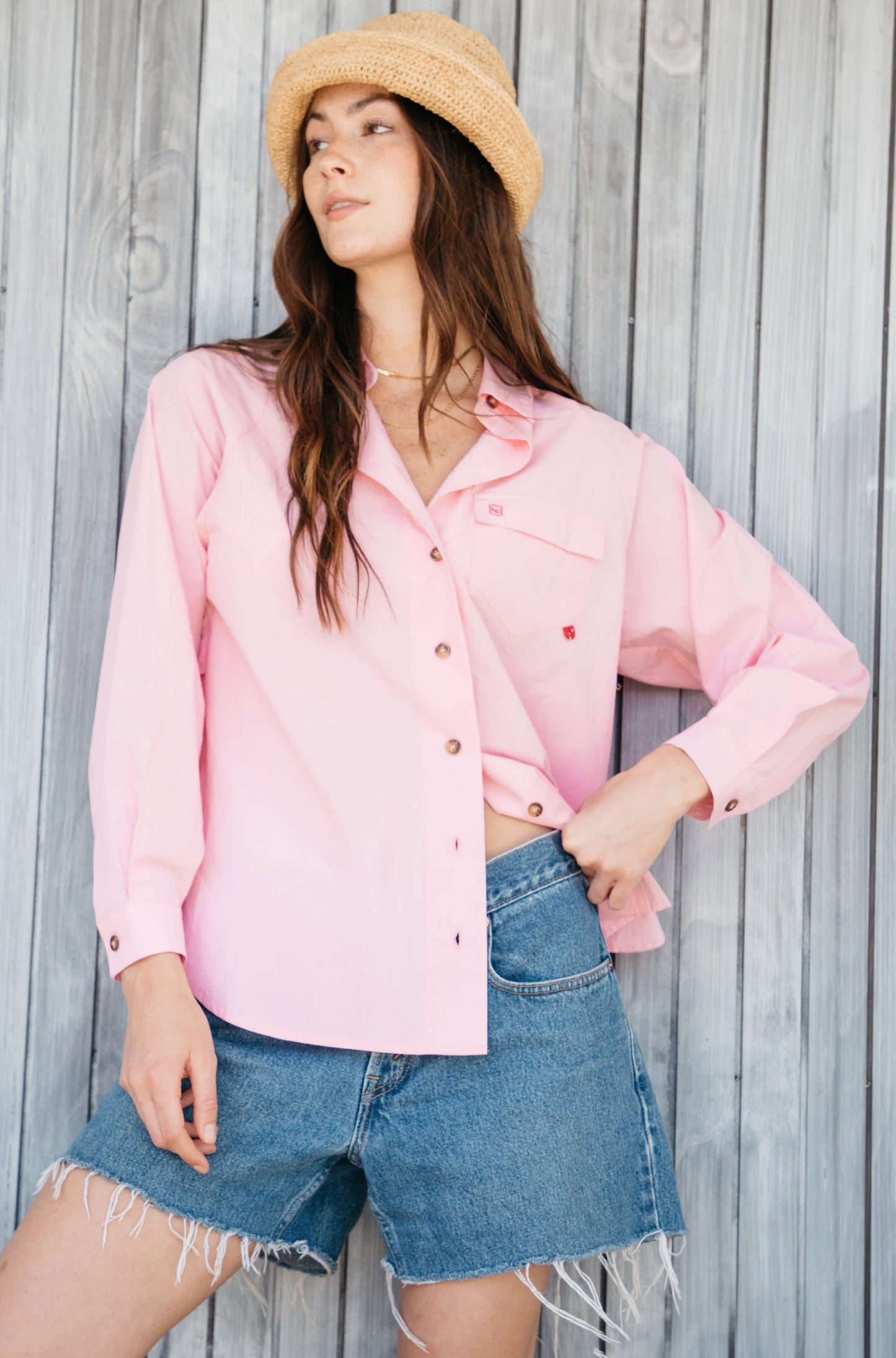 The Captain Shirt- Pink