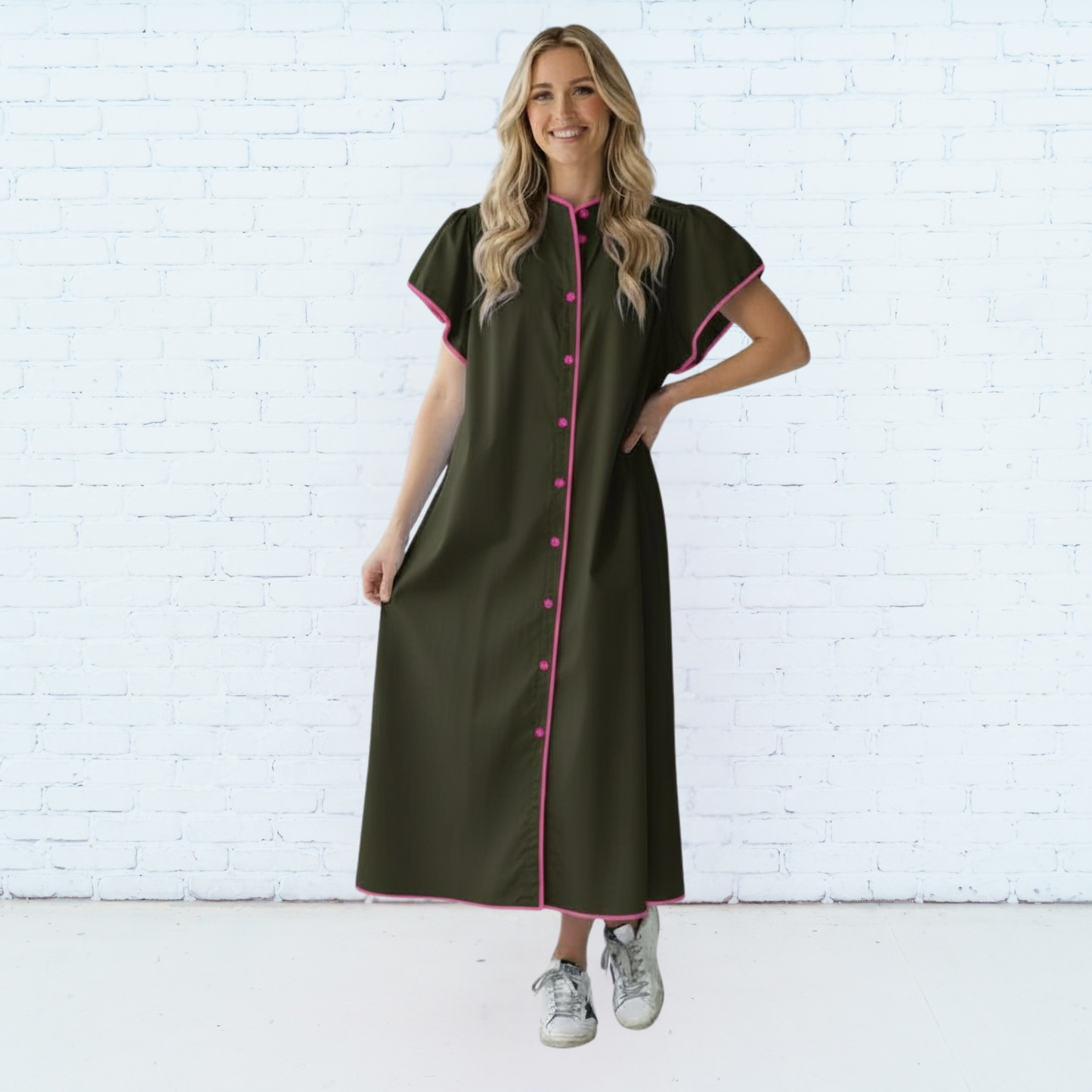 Cassie Dress- Olive