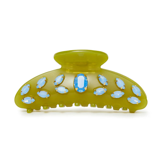 Large Avocado Crystal Claw Clip