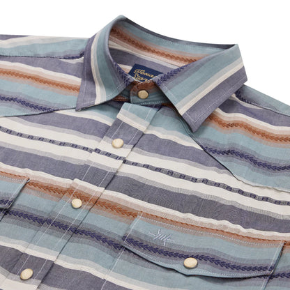 Signature Pearl Snap- Pecos Blue
