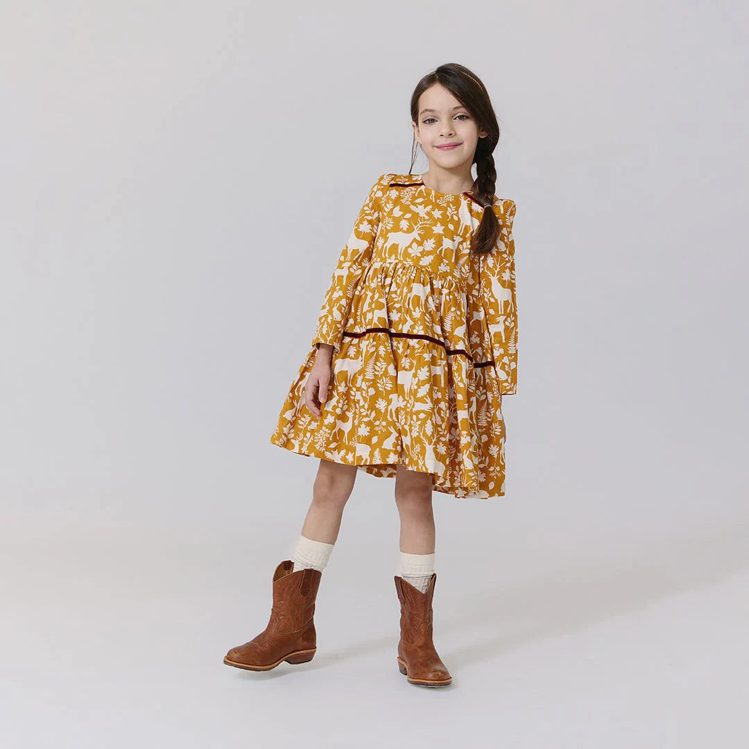 Girls Lennon Dress- Harvest Botanical