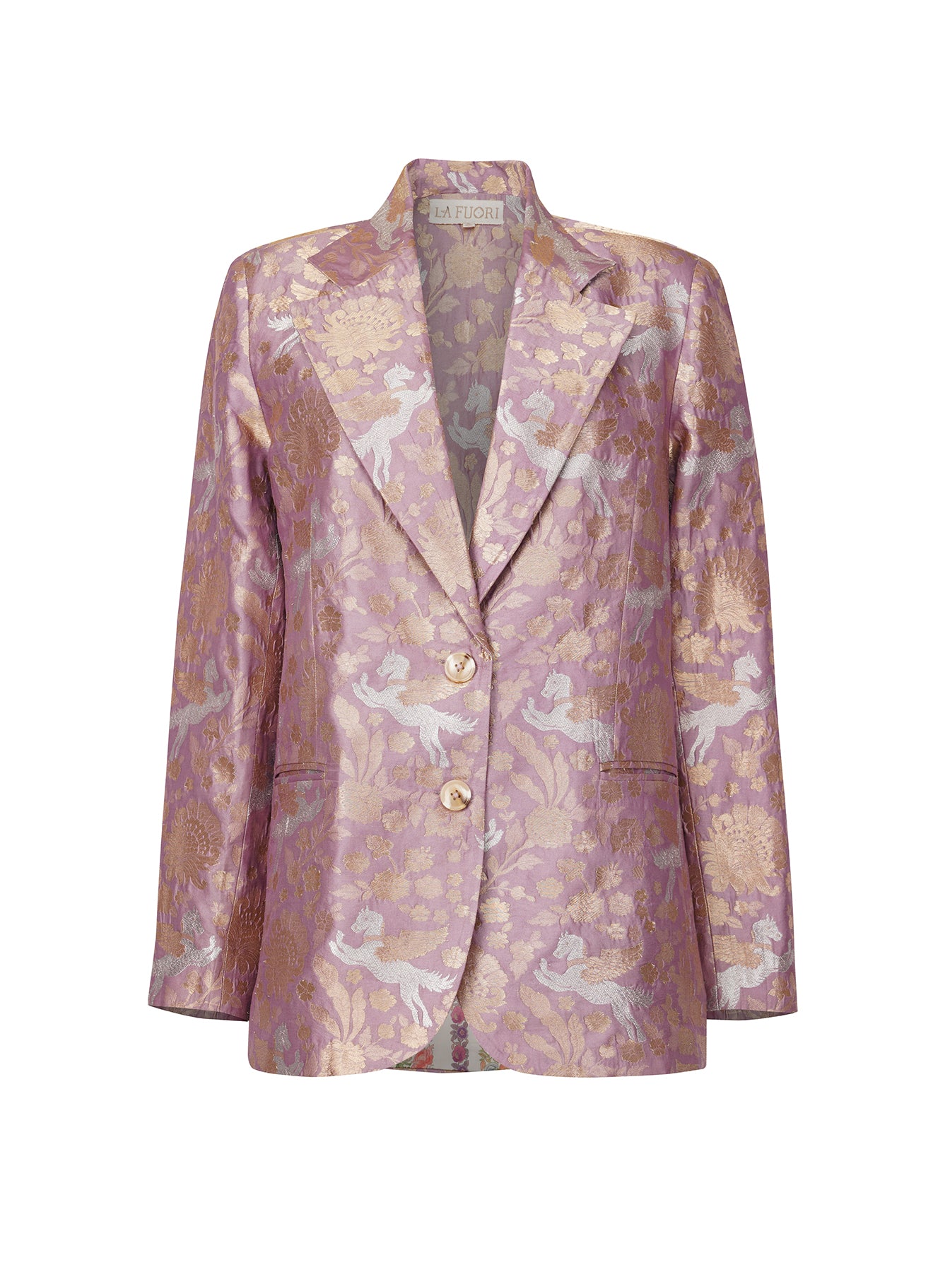 Pradera Jacquard Blazer- Mauve