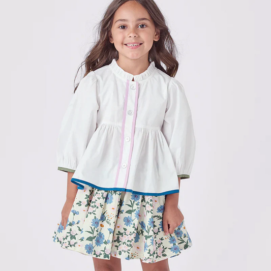 Girls Autumn Top- White