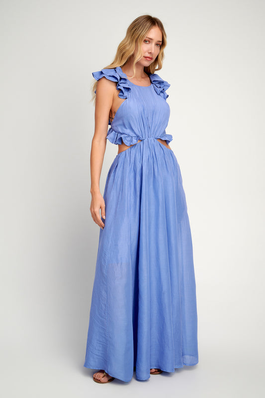 Callisto Cutout Maxi Dress- Lavender