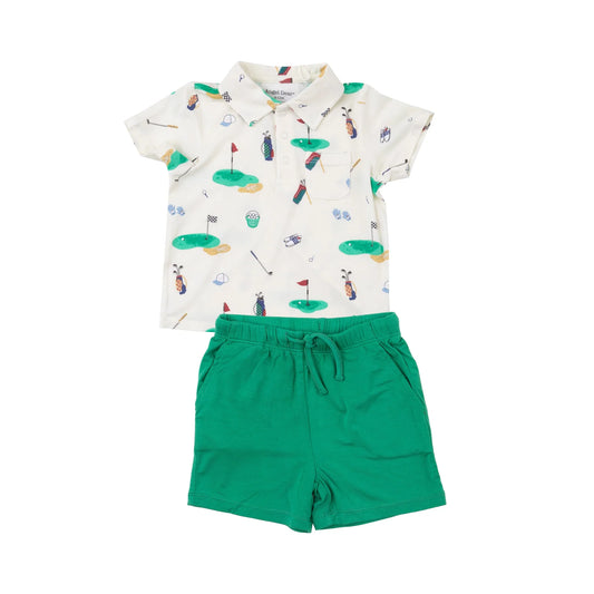 Golf Polo Shirt and Short Set