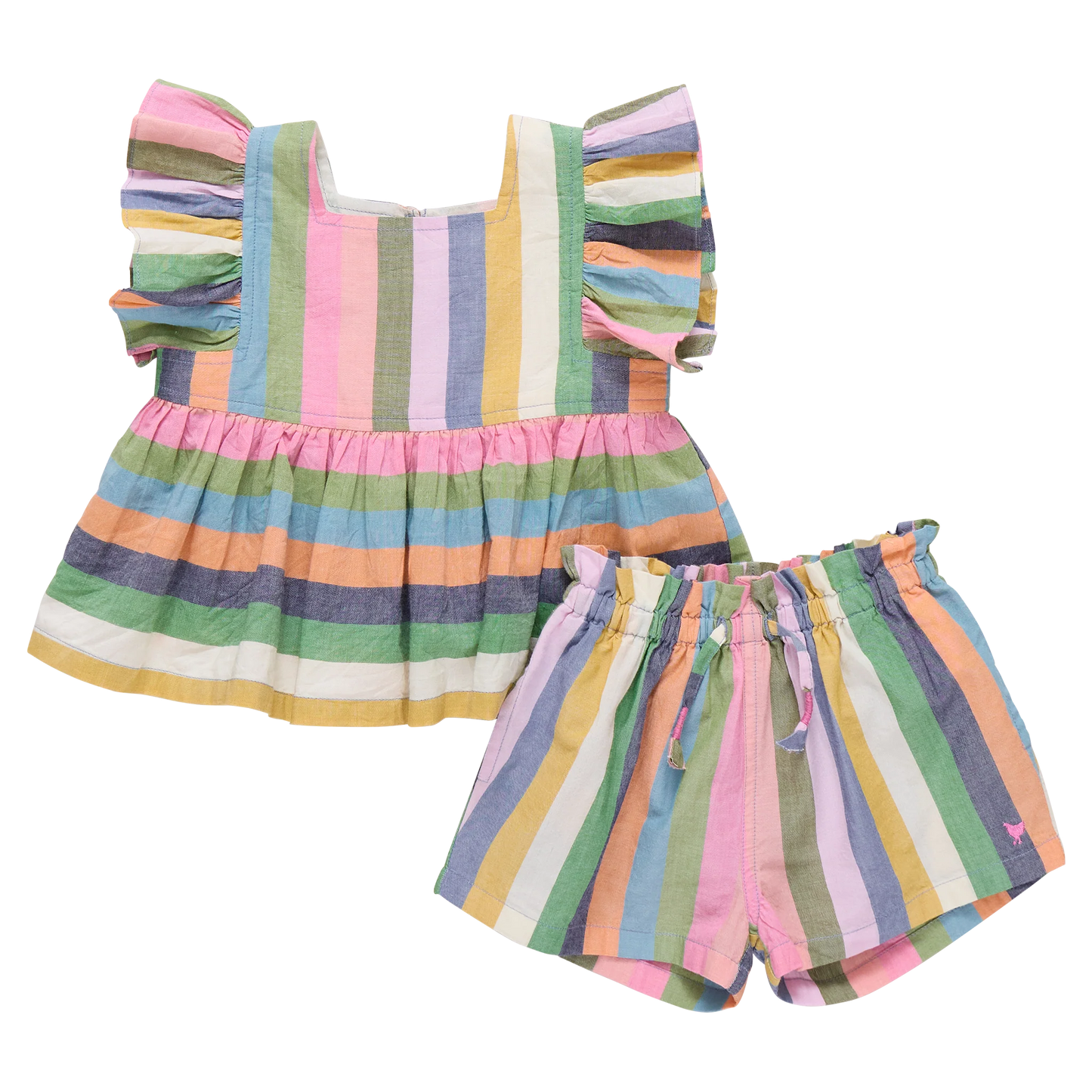 Baby Girls Elsie 2-Piece Set- Parade Stripe