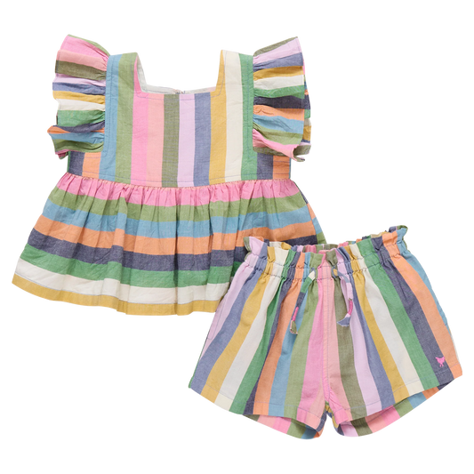 Baby Girls Elsie 2-Piece Set- Parade Stripe