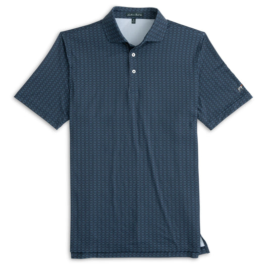 Youth Heritage Polo- Greyton Print Navy