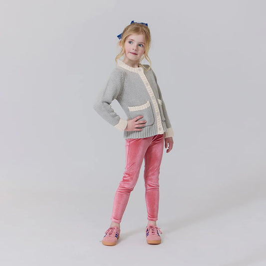 Girls Cali Sweater- Heather Gray