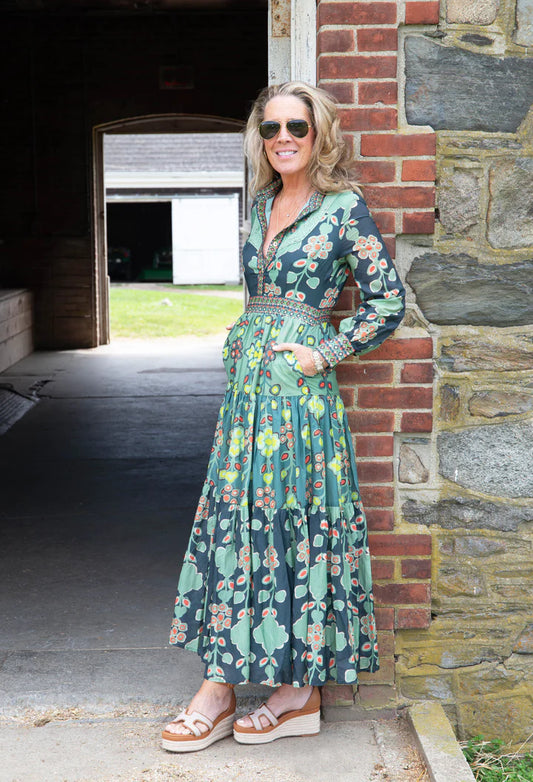 Cicero Maxi Dress- Serendipity Fern
