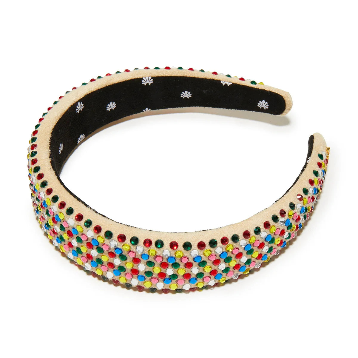 Crystal Alice Headband- Sand Rainbow