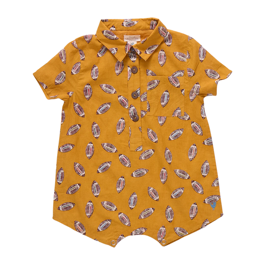 Baby Boys Easton Jumper- Flying Footballs
