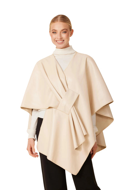 Vegan Leather Wrap- Bone