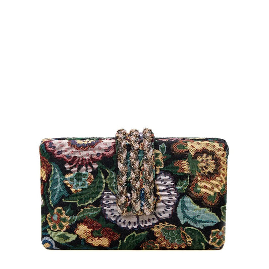 Bagh Braided Fringe Clutch by Simitri