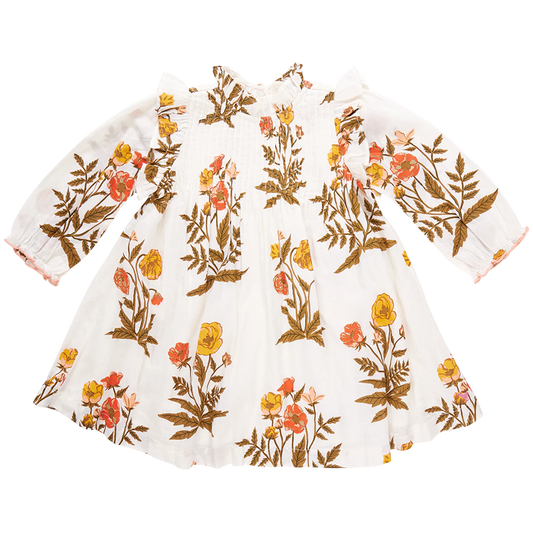 Girls Jaipur Dress- Harvest Poppy