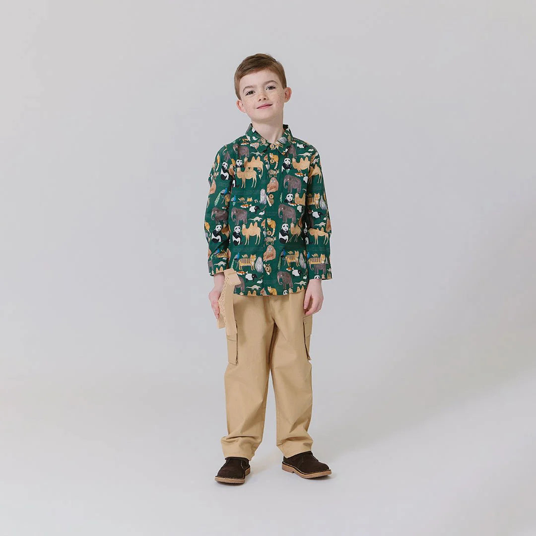 Boys Jack Shirt- Animals of Asia