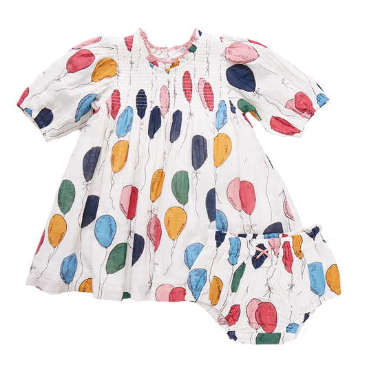 Baby Girls Stevie Dress Set- Balloon Bunches