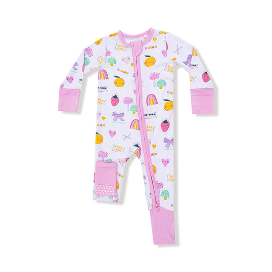 Pink My Funny Valentine 2 Way Zipper Romper