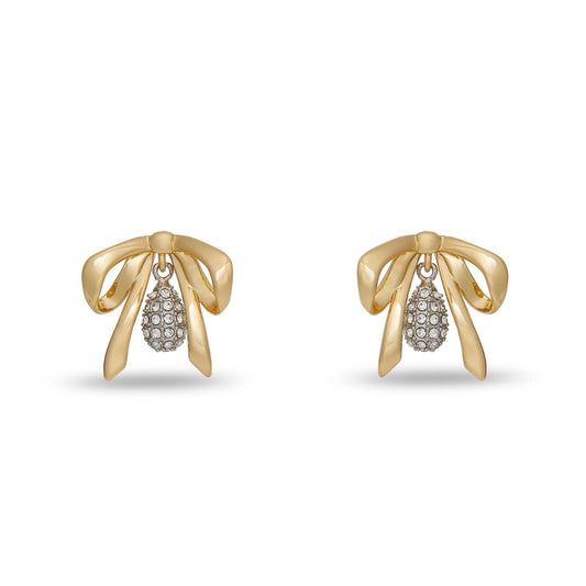 Crystal Dainty Pave Bow Earrings