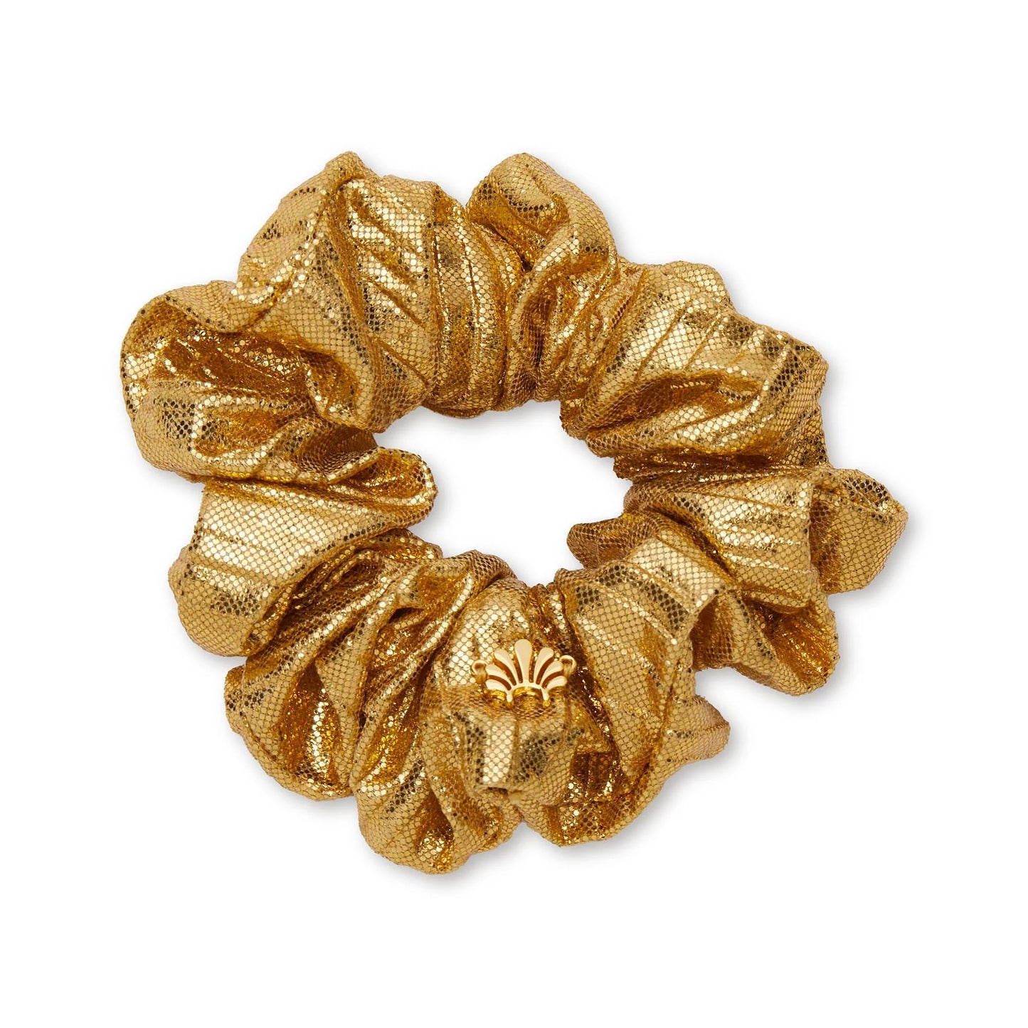 GOLD METALLIC SCRUNCHIE