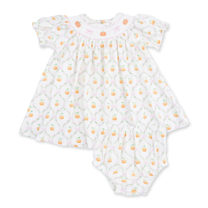 Jane Bishop Dress + Bloomer- Pumpkin Trellis