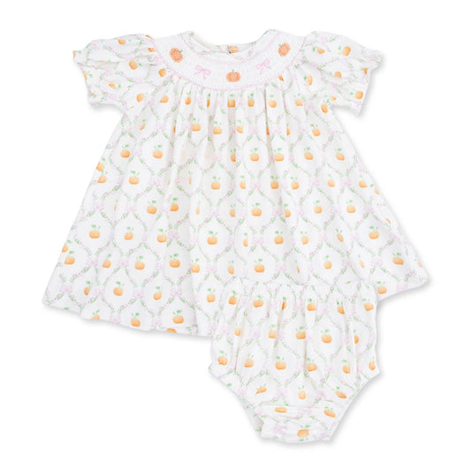 Jane Bishop Dress + Bloomer- Pumpkin Trellis