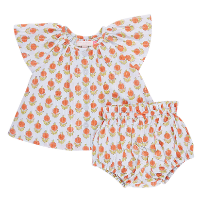 Baby Girls Willow 2-Piece Set/Blue Dahlia