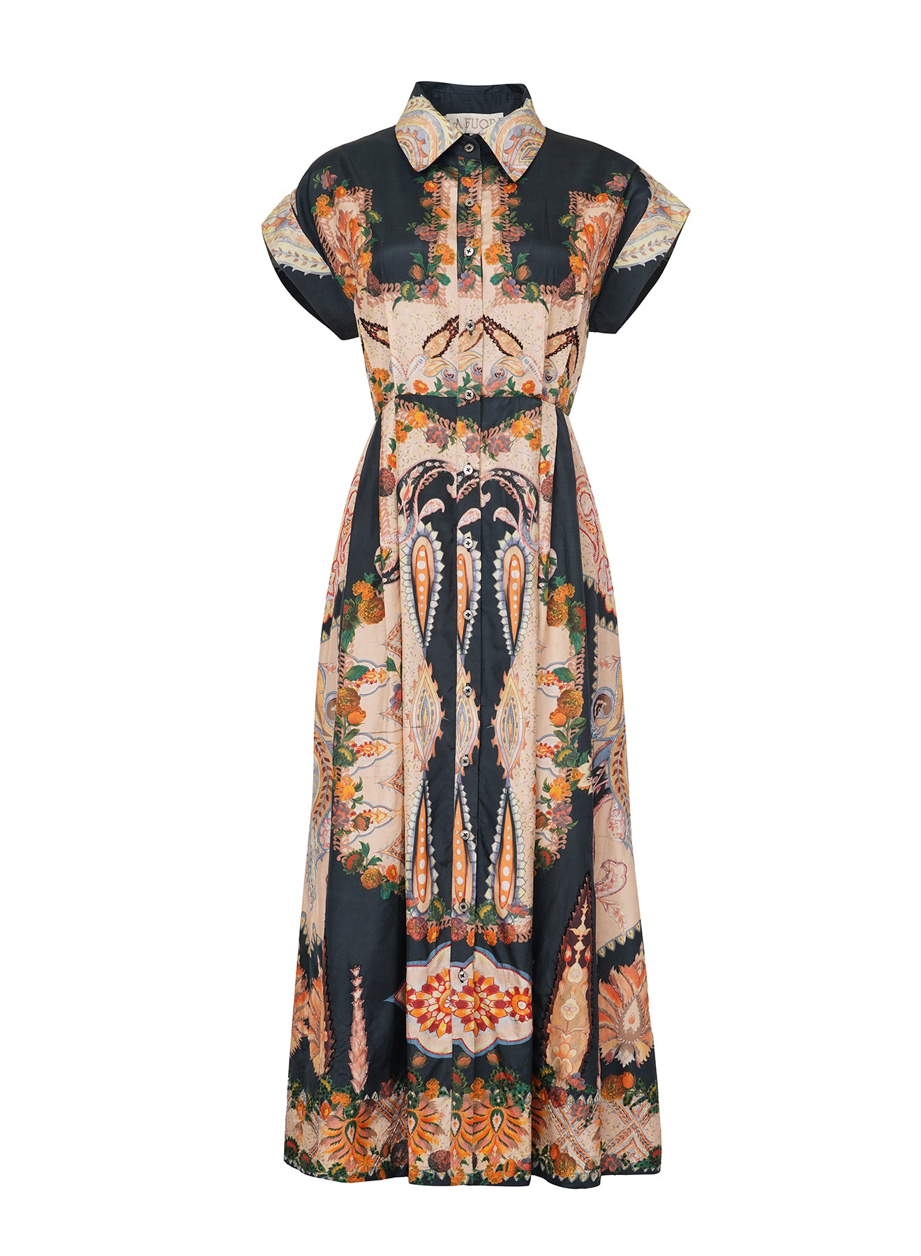 Aro Printed Silk Shirtdress