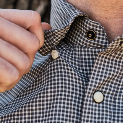 Long Sleeve Western Field Shirt- Blue Lockhart