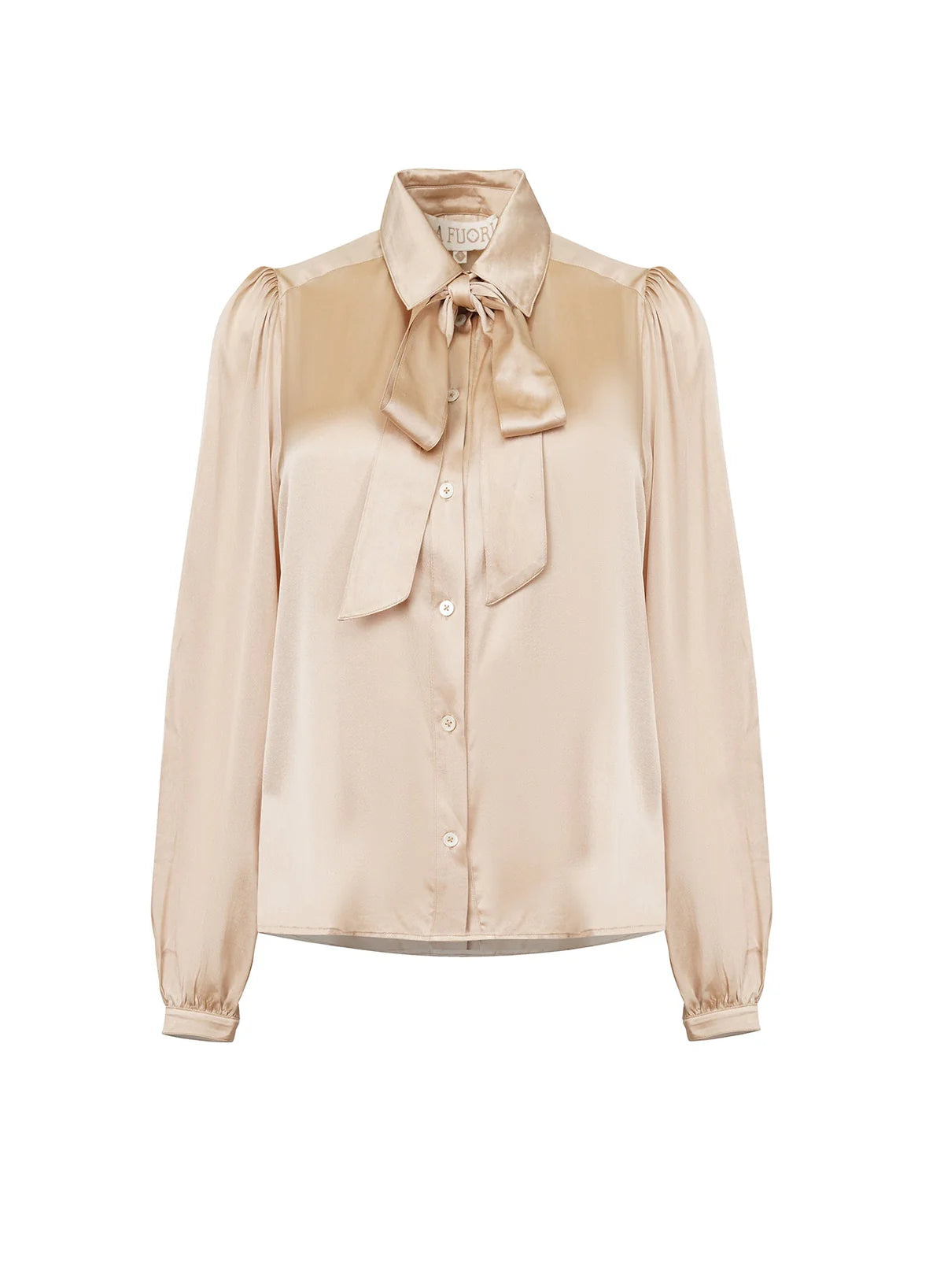 Champagne Satin Shirt