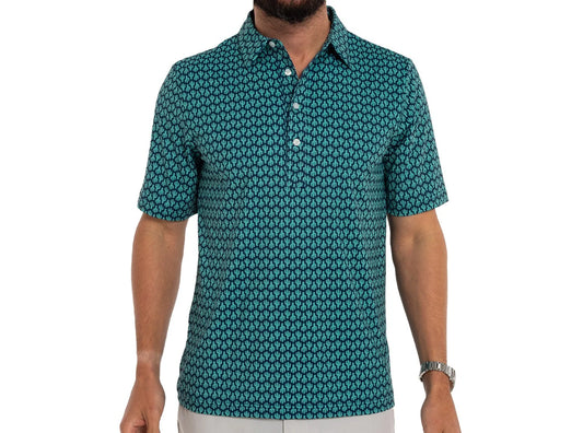 Performance Sport Range Polo- Navy Cactus